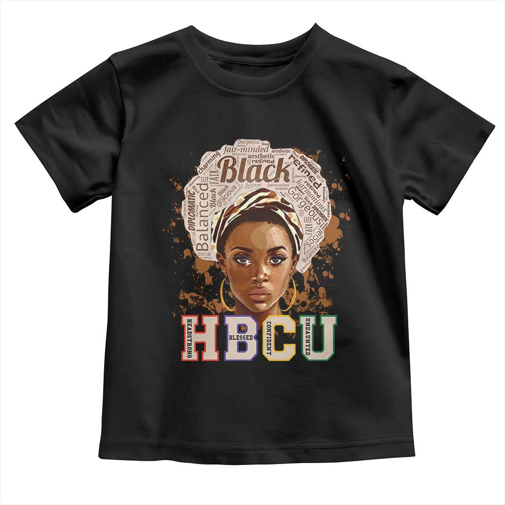 Black Educated HBCU Baby Shirt Headstrong Blessed Confident Undaunted