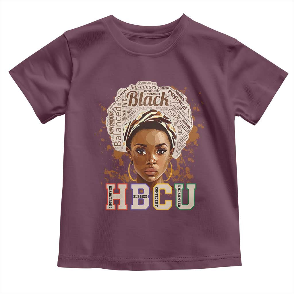 Black Educated HBCU Baby Shirt Headstrong Blessed Confident Undaunted
