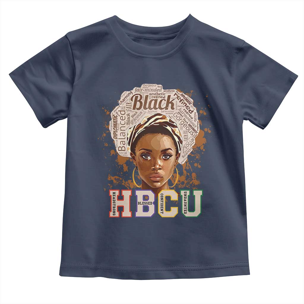 Black Educated HBCU Baby Shirt Headstrong Blessed Confident Undaunted