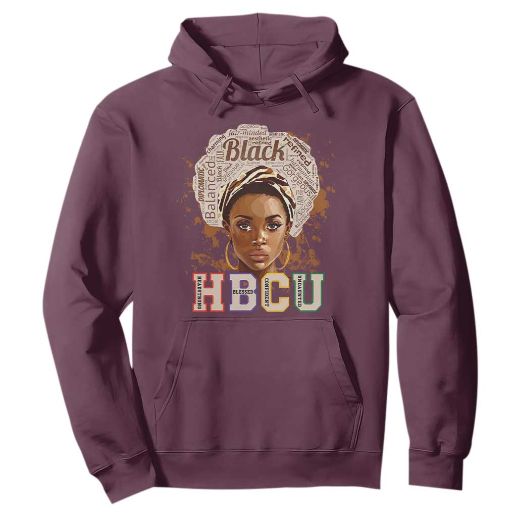 Black Educated HBCU Hoodie Headstrong Blessed Confident Undaunted