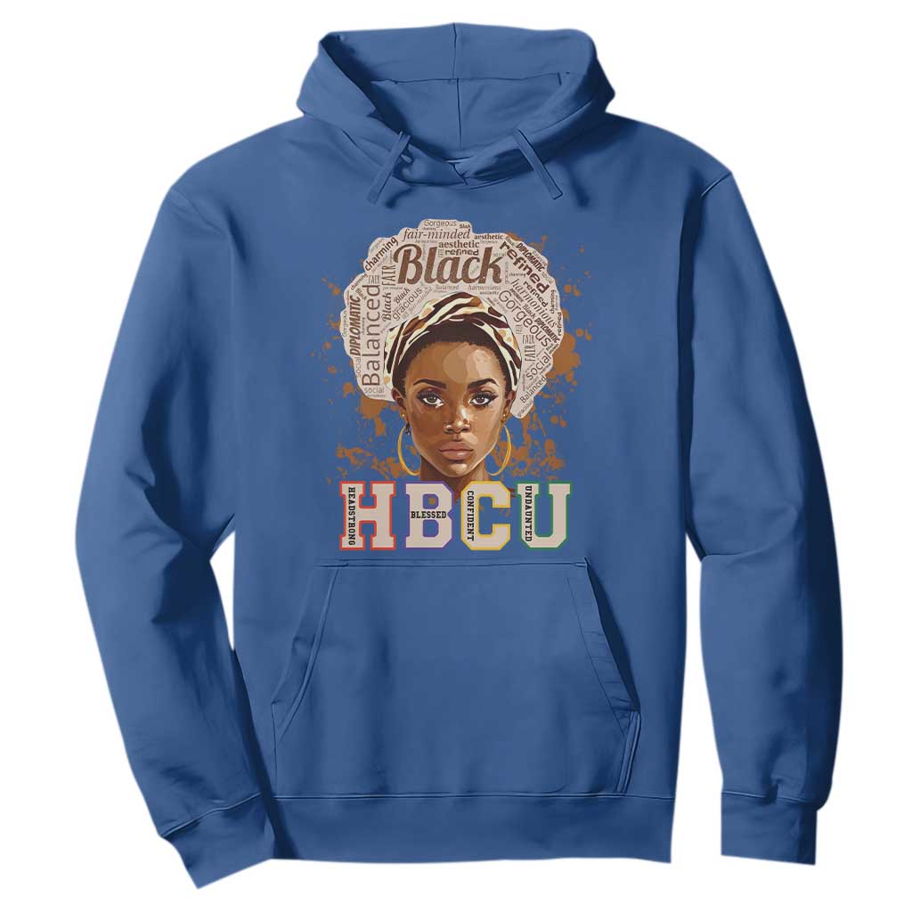 Black Educated HBCU Hoodie Headstrong Blessed Confident Undaunted