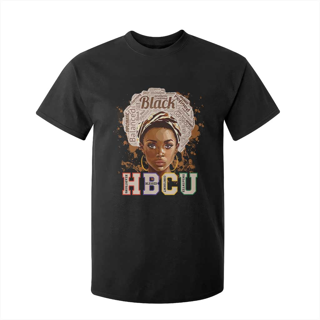 Black Educated HBCU T Shirt For Kid Headstrong Blessed Confident Undaunted
