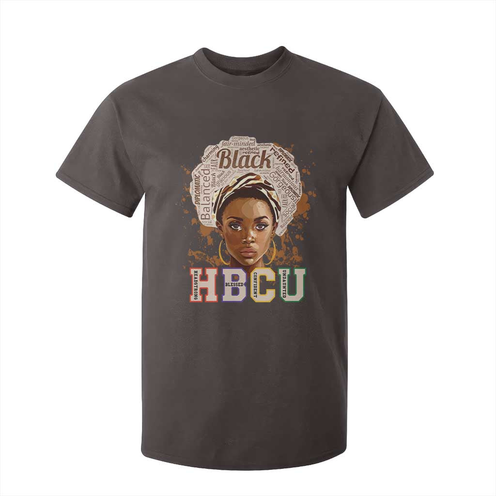 Black Educated HBCU T Shirt For Kid Headstrong Blessed Confident Undaunted
