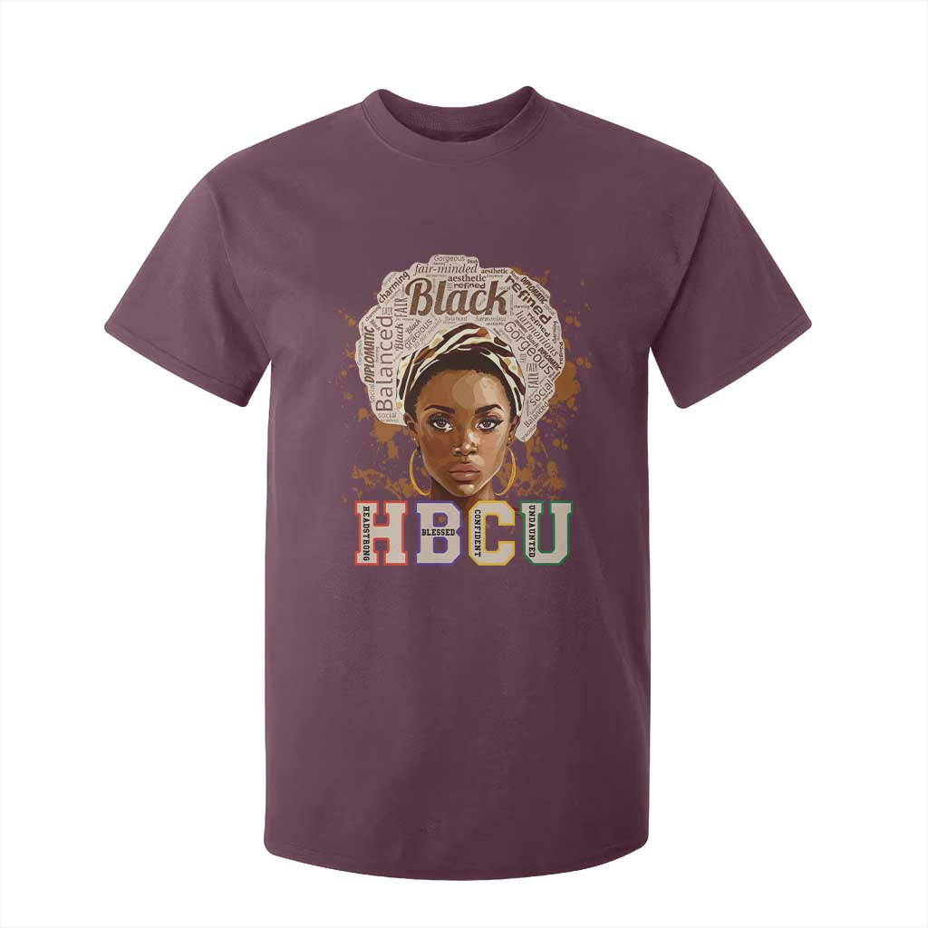 Black Educated HBCU T Shirt For Kid Headstrong Blessed Confident Undaunted