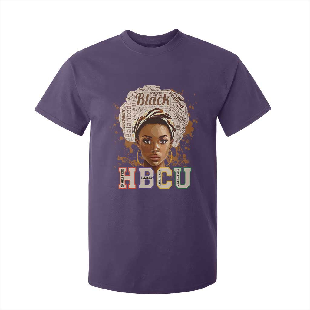 Black Educated HBCU T Shirt For Kid Headstrong Blessed Confident Undaunted