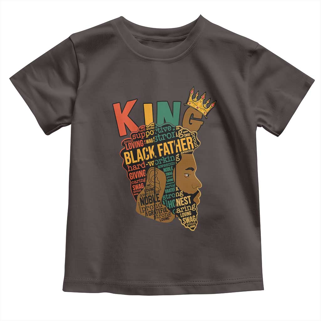 Black King Baby Shirt Black Father African American Men