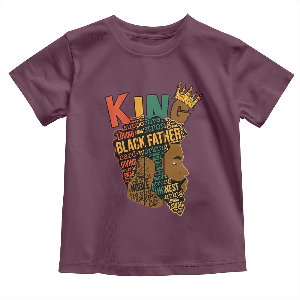 Black King Baby Shirt Black Father African American Men