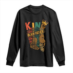 Black King Long Sleeve Shirt Black Father African American Men