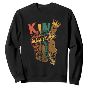 Black King Sweatshirt Black Father African American Men