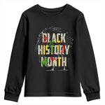 Black History Month Youth Long Sleeve Shirt African American Pride