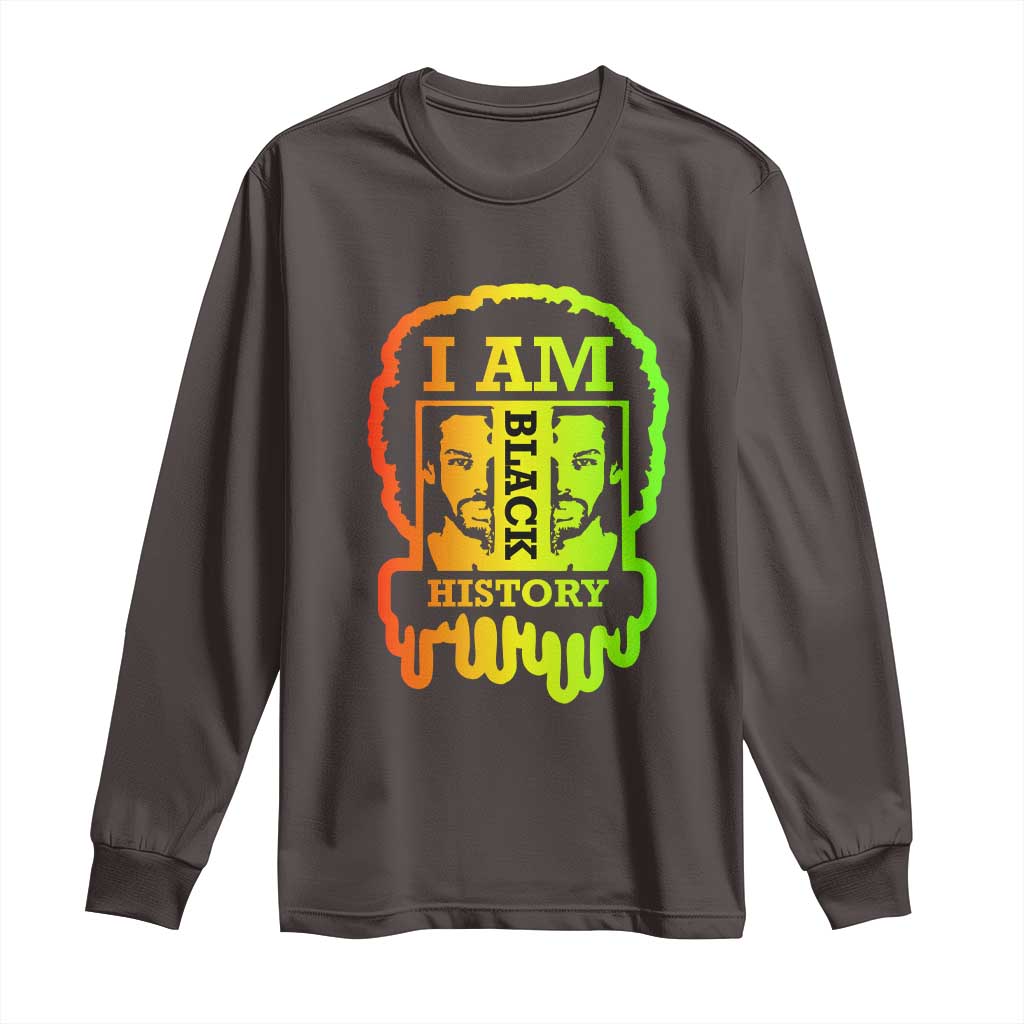 I Am Black History Long Sleeve Shirt Dope African American Men
