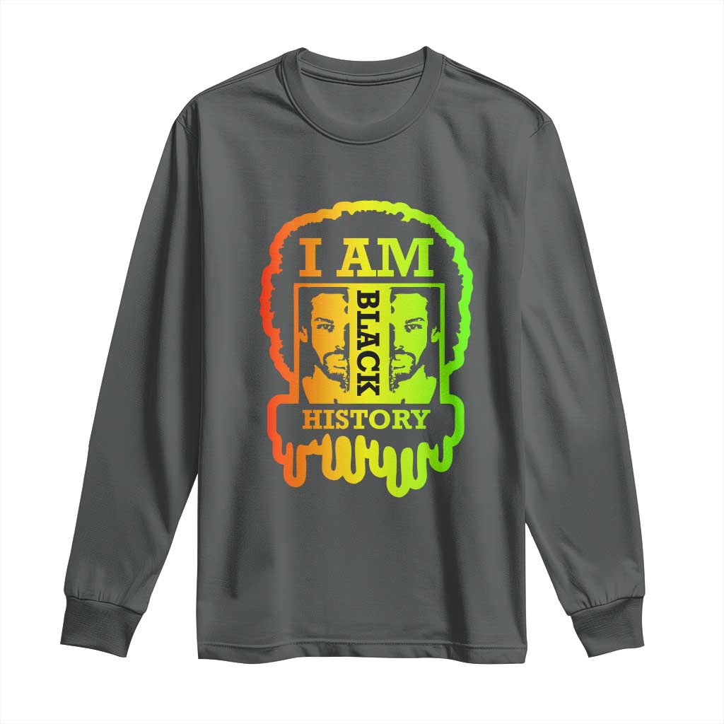 I Am Black History Long Sleeve Shirt Dope African American Men