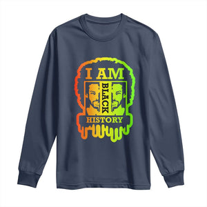 I Am Black History Long Sleeve Shirt Dope African American Men