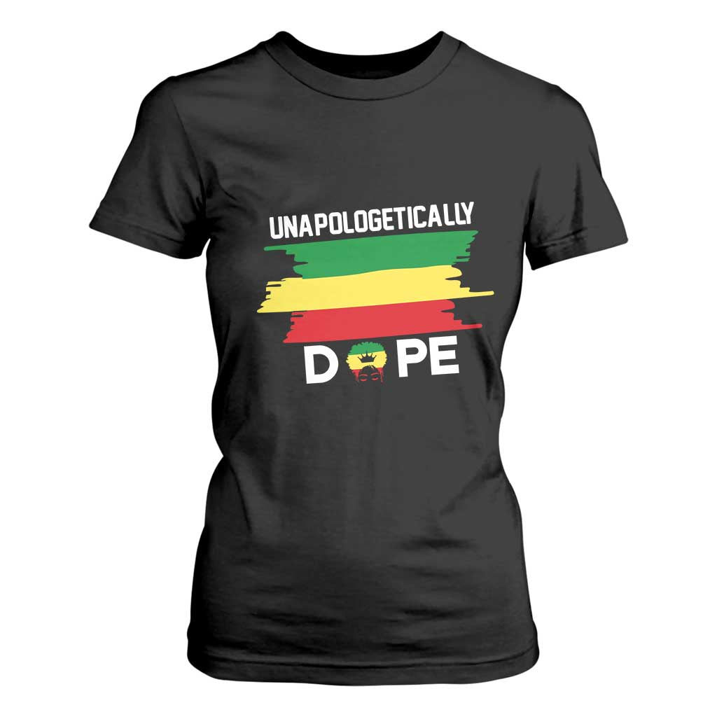 Black History Month T Shirt For Women Unapologetically Dope Melanin Afro Black Pride