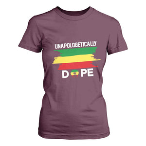 Black History Month T Shirt For Women Unapologetically Dope Melanin Afro Black Pride