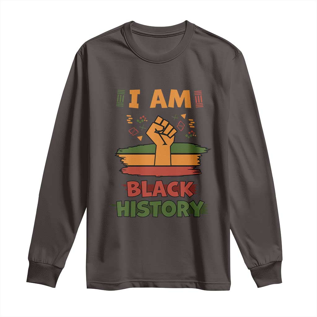 I Am Black History Long Sleeve Shirt African American Pride Celebration Month