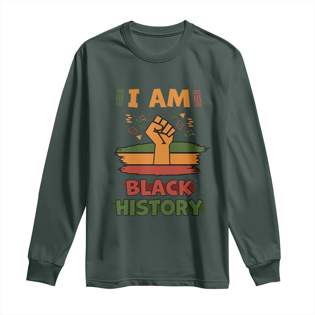 I Am Black History Long Sleeve Shirt African American Pride Celebration Month
