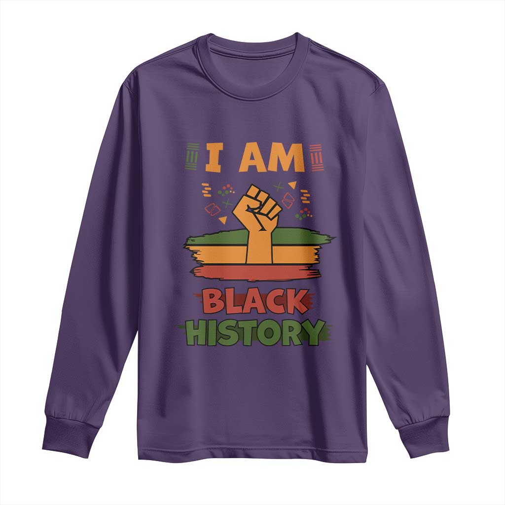 I Am Black History Long Sleeve Shirt African American Pride Celebration Month