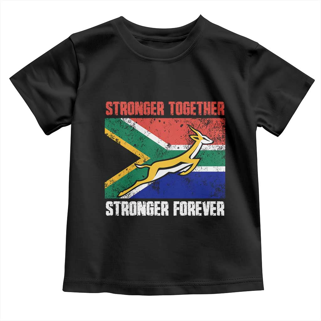 South Africa Rugby Springboks Baby Shirt Stronger Together Stronger Forever Go Bokke