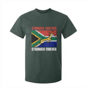 South Africa Rugby Springboks T Shirt For Kid Stronger Together Stronger Forever Go Bokke