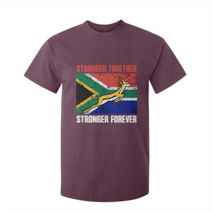 South Africa Rugby Springboks T Shirt For Kid Stronger Together Stronger Forever Go Bokke