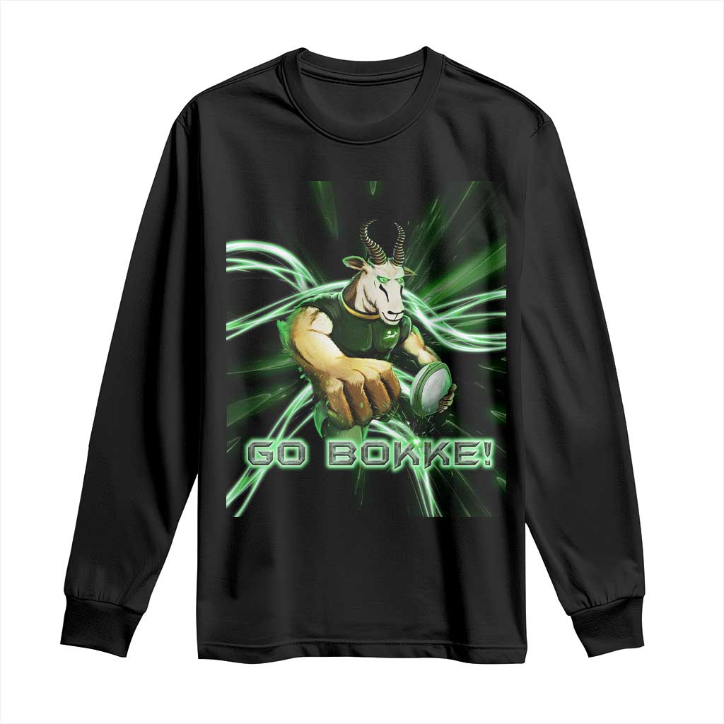 South Africa Rugby Springboks Long Sleeve Shirt Go Bokke Forever Stronger Together