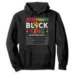 Funny Black King Nutrition Facts Hoodie African American