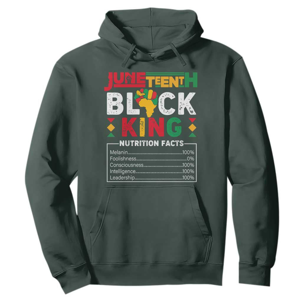 Funny Black King Nutrition Facts Hoodie African American