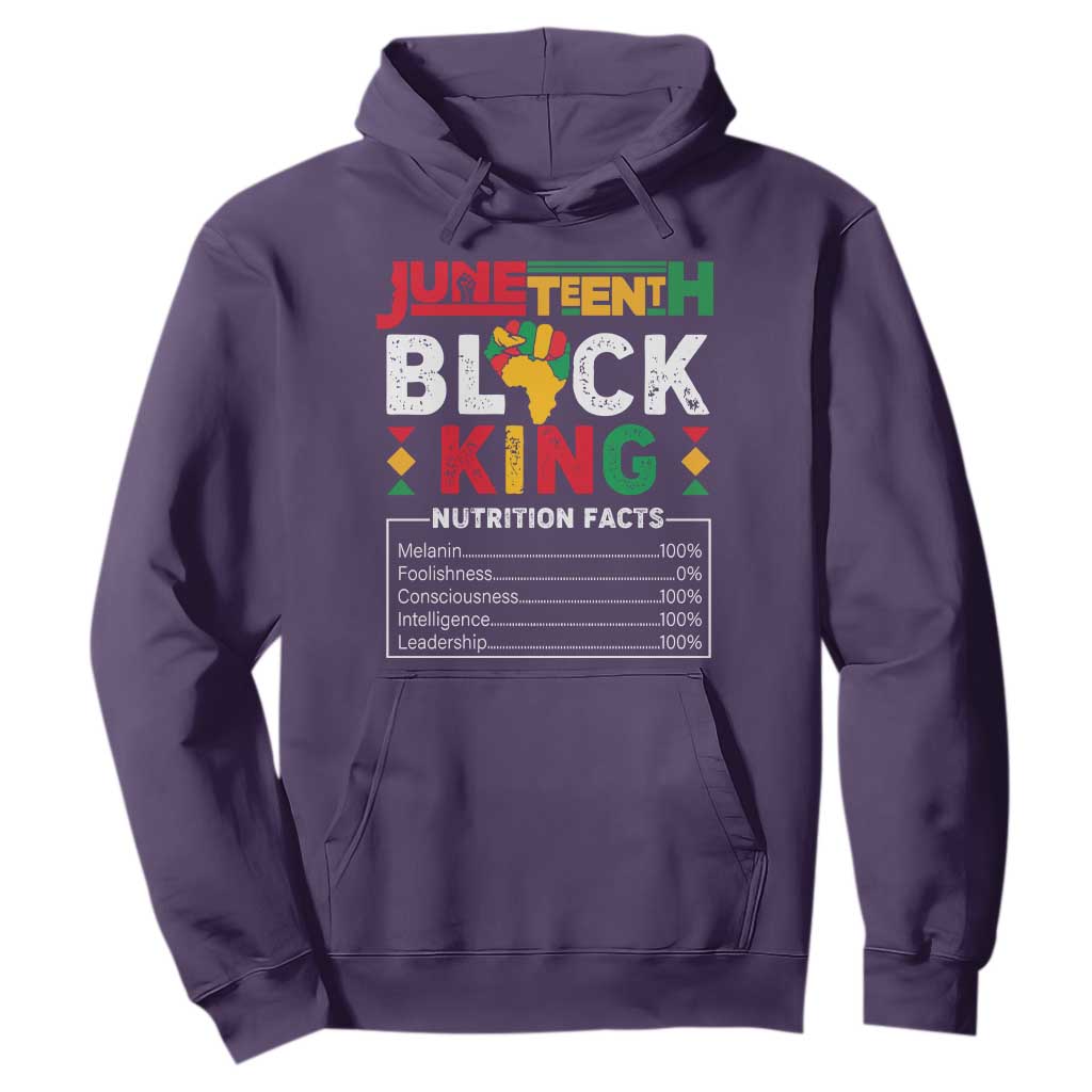 Funny Black King Nutrition Facts Hoodie African American