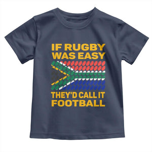 Funny South Africa Rugby Baby Shirt If Rugby Was Easy They'd Call It Football