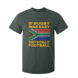 Funny South Africa Rugby T Shirt For Kid If Rugby Was Easy They'd Call It Football