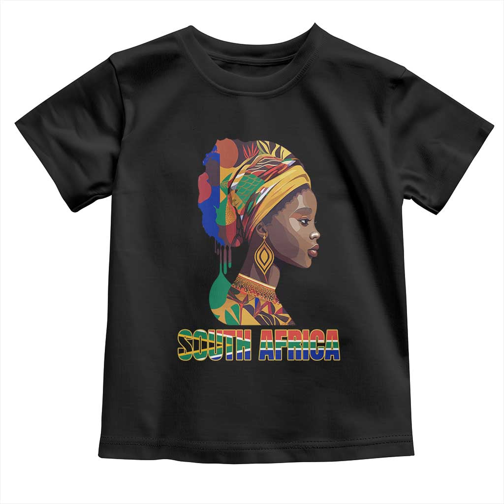 South Africa Pride Baby Shirt Black African Woman