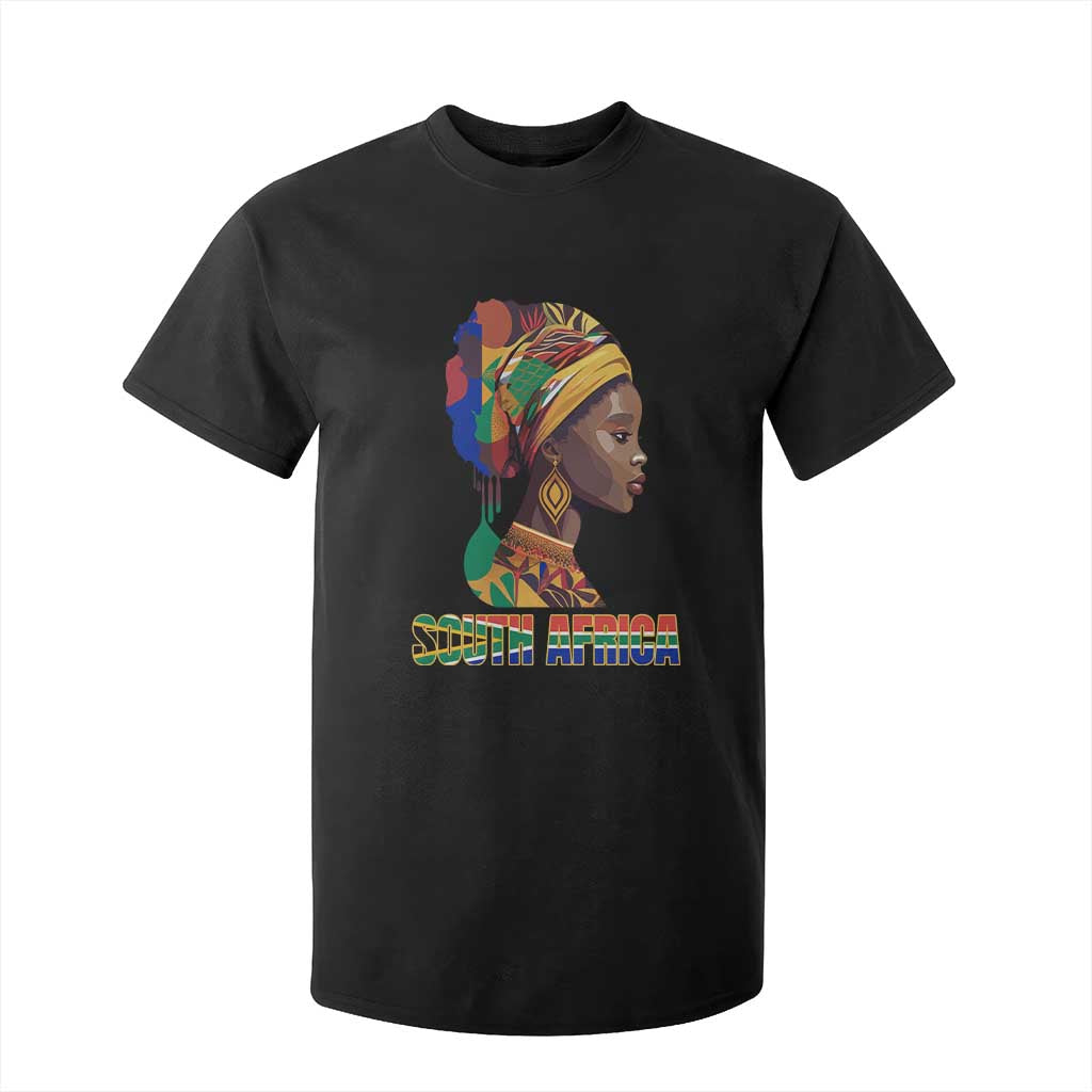 South Africa Pride T Shirt For Kid Black African Woman