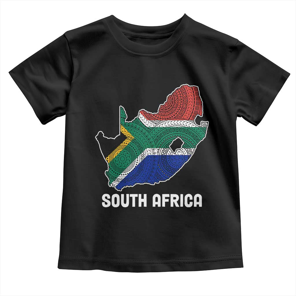 South Africa Pride Baby Shirt South African Flag Map