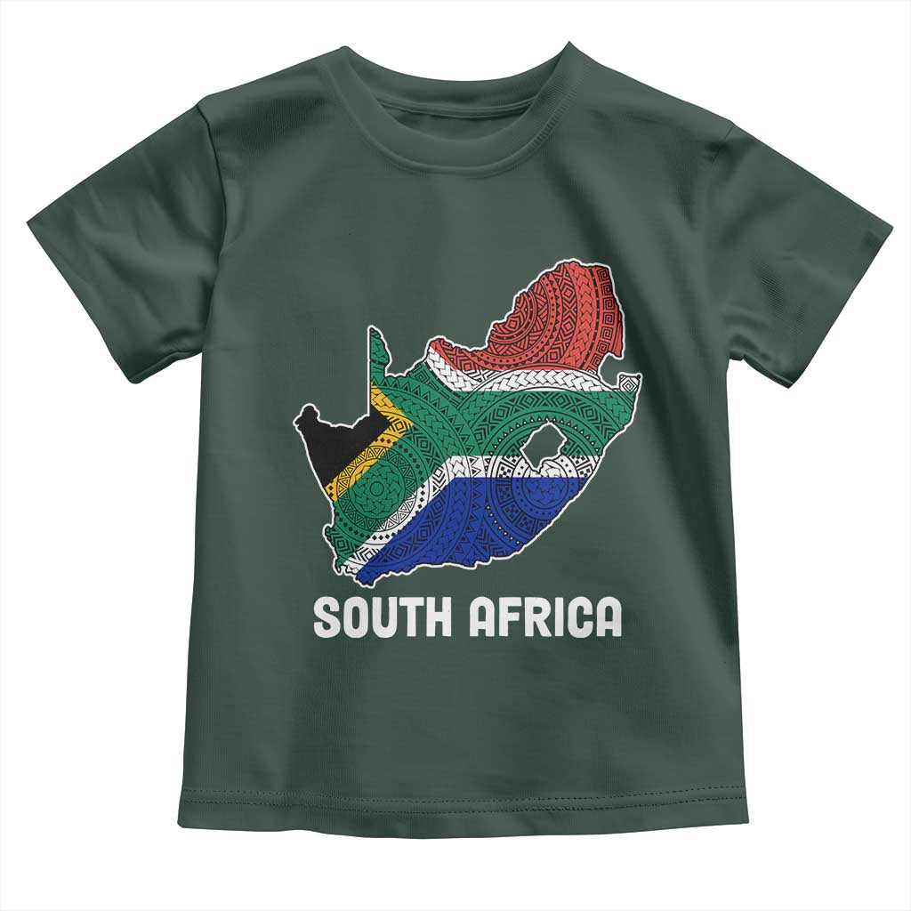 South Africa Pride Baby Shirt South African Flag Map