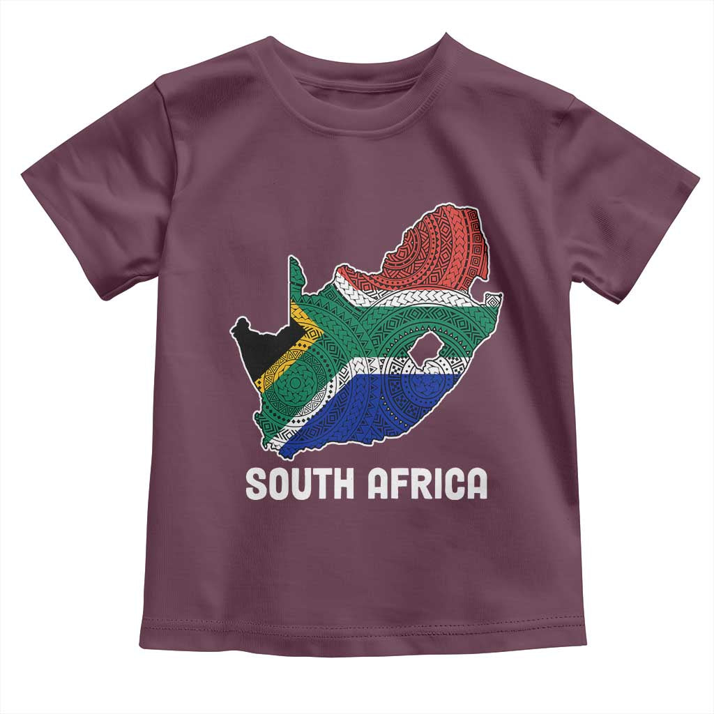 South Africa Pride Baby Shirt South African Flag Map