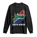 South Africa Pride Long Sleeve Shirt South African Flag Map