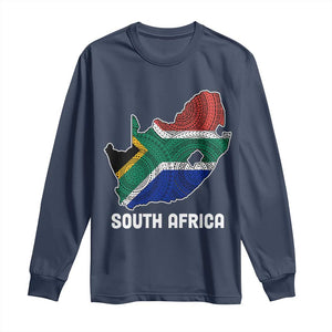 South Africa Pride Long Sleeve Shirt South African Flag Map