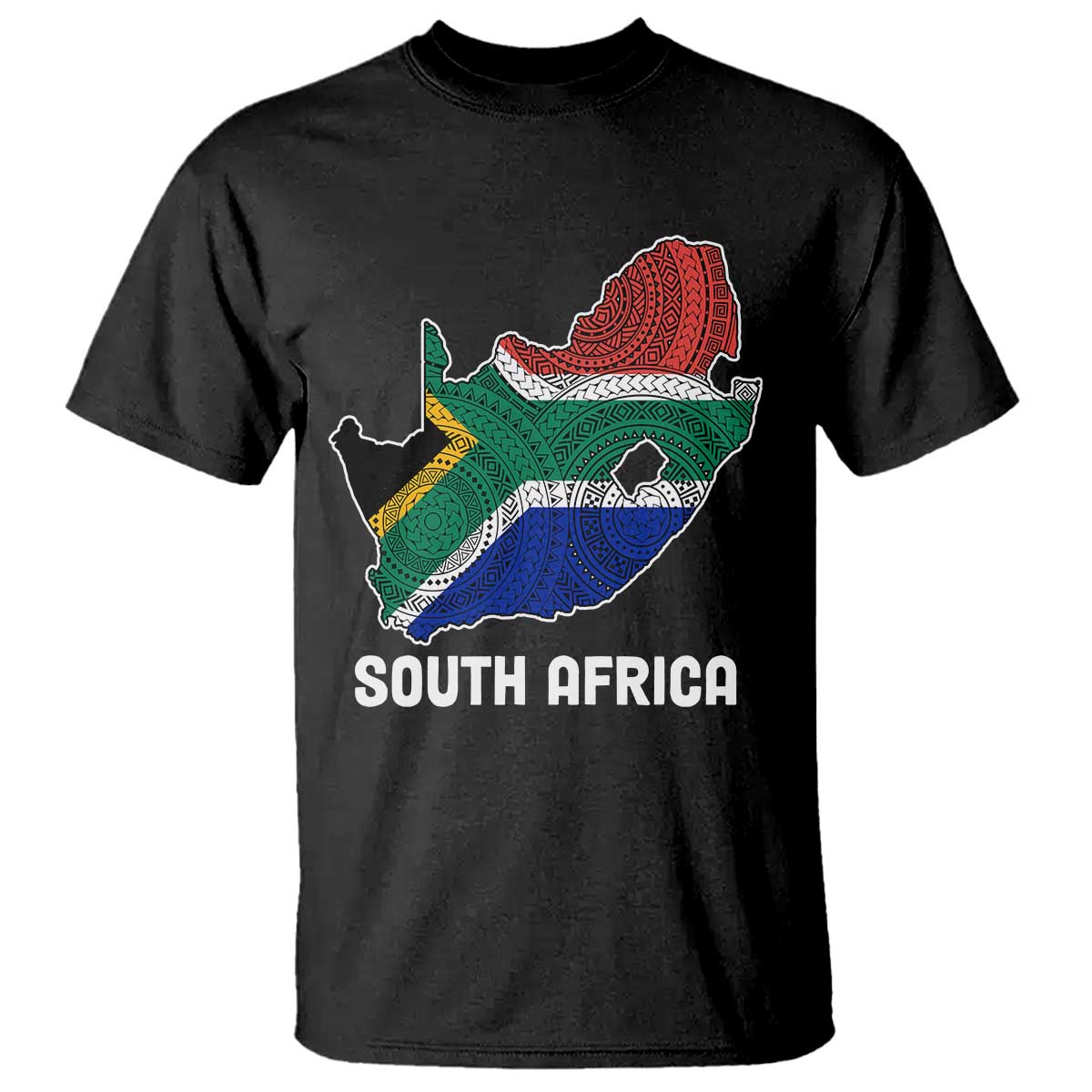 South Africa Pride T Shirt South African Flag Map