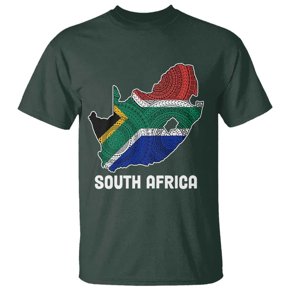 South Africa Pride T Shirt South African Flag Map