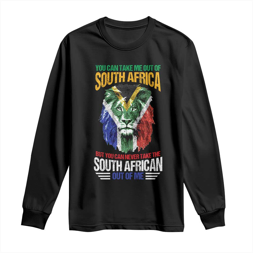 South Africa Pride Long Sleeve Shirt You Can Never Take The South African Out Of Me