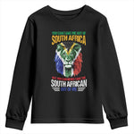 South Africa Pride Youth Long Sleeve Shirt You Can Never Take The South African Out Of Me