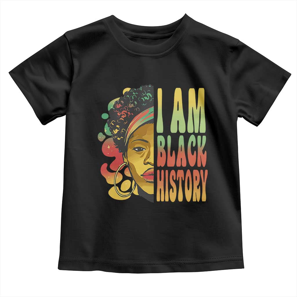 I Am Black History Baby Shirt Afro Black Woman African American Pride
