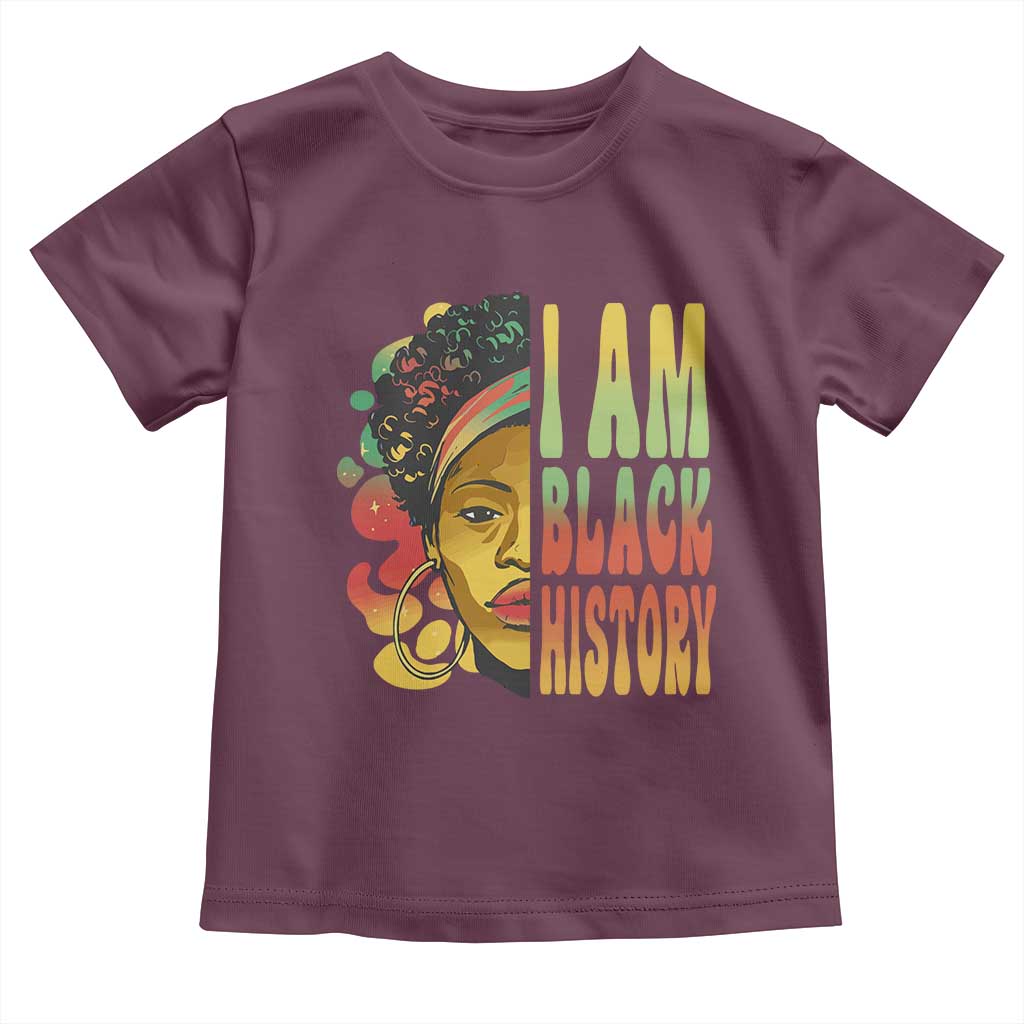 I Am Black History Baby Shirt Afro Black Woman African American Pride