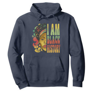 I Am Black History Hoodie Afro Black Woman African American Pride