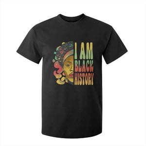 I Am Black History T Shirt For Kid Afro Black Woman African American Pride