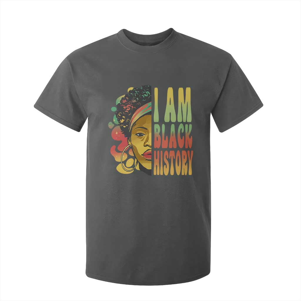 I Am Black History T Shirt For Kid Afro Black Woman African American Pride