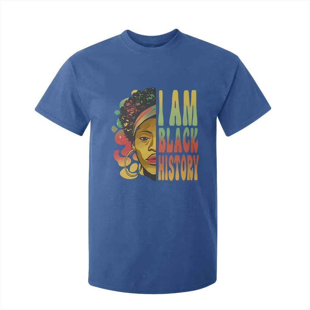 I Am Black History T Shirt For Kid Afro Black Woman African American Pride
