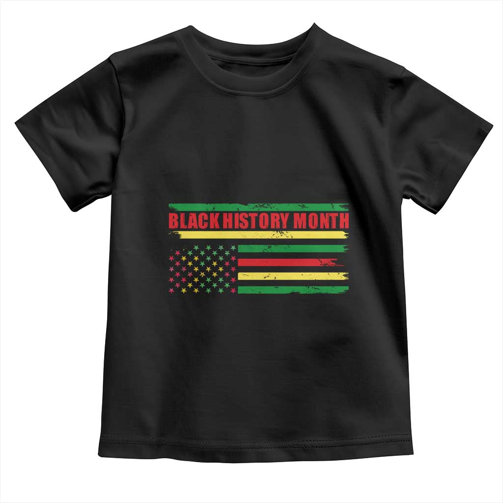 Black History Month Baby Shirt African American Pride US Flag