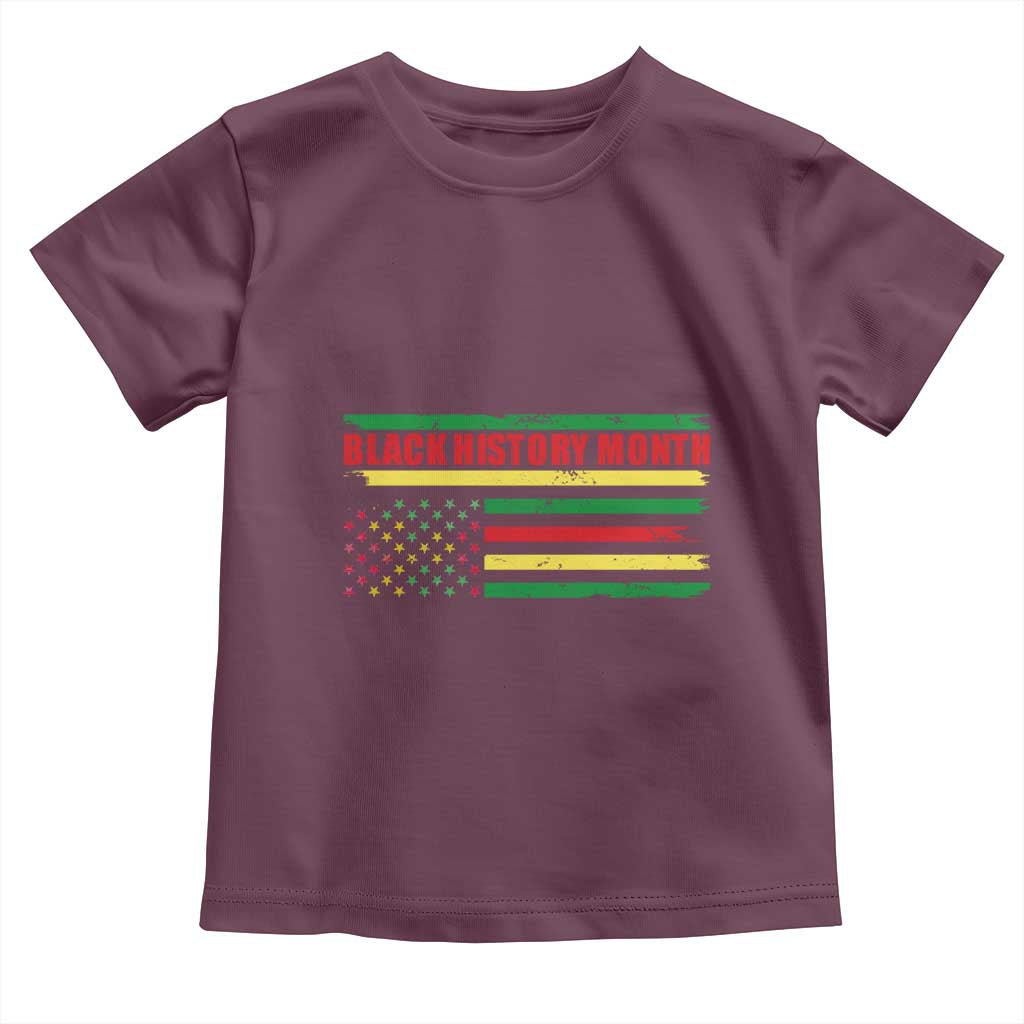 Black History Month Baby Shirt African American Pride US Flag